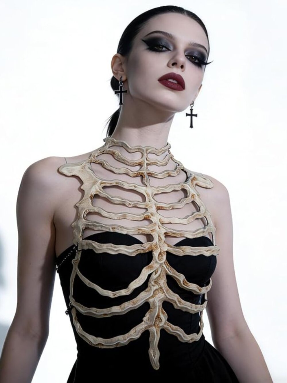 Gothic Skeleton Rib Cage Harness - Picture 5 of 6